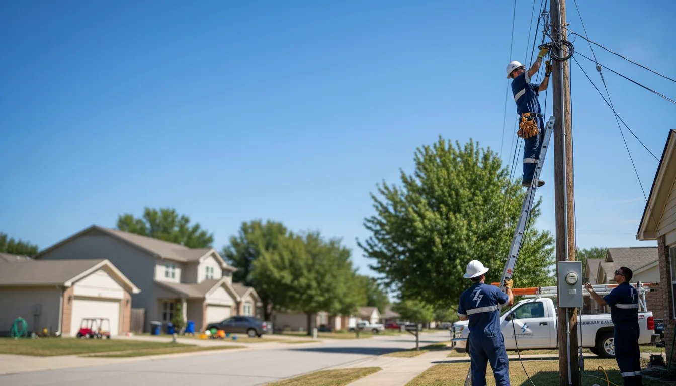 Residential electrician providing installation services in Berea, OH